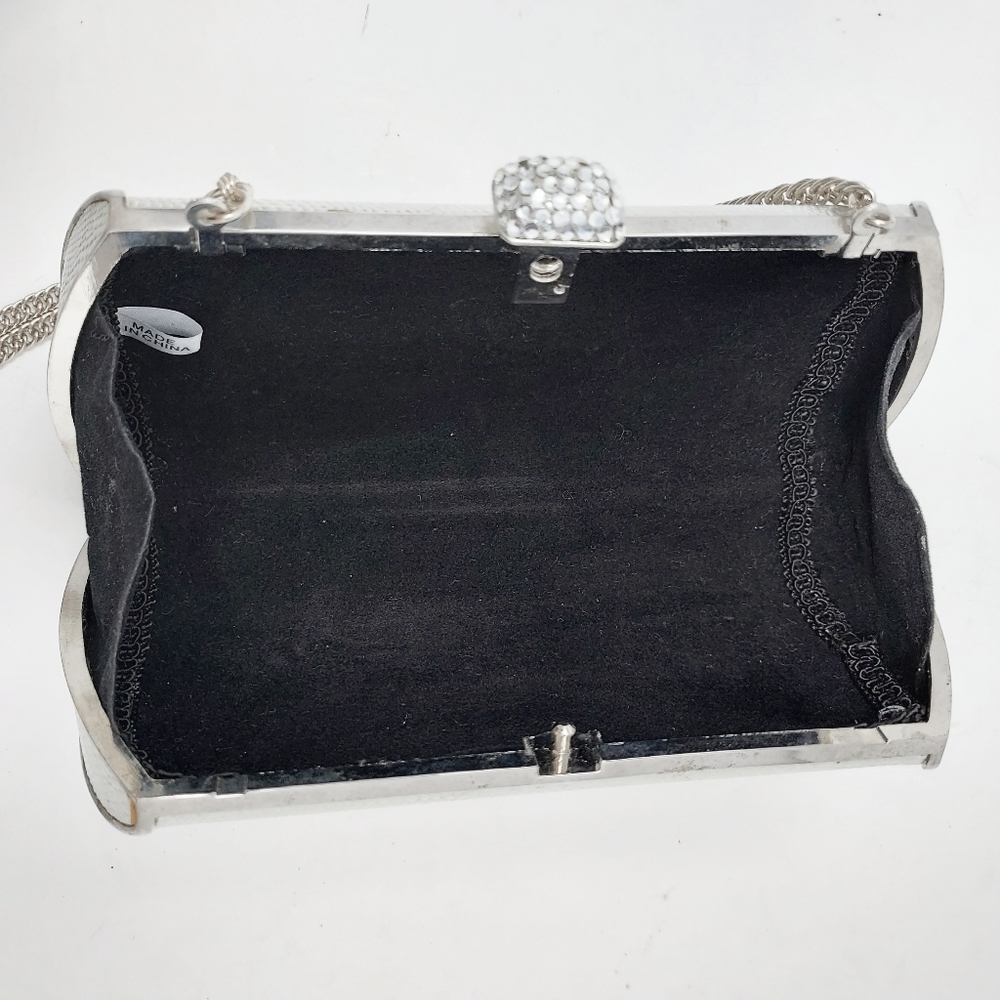 🔴3/$20 Silver Hard Case Cocktail Purse - Picture 7 of 12